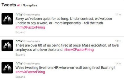 6-british-entertainment-retailer-hmv-lost-complete-control-of-its-social-media-team-when-rogue-members-used-the-account-to-childishly-live-tweet-a-massive-firing-at-the-company